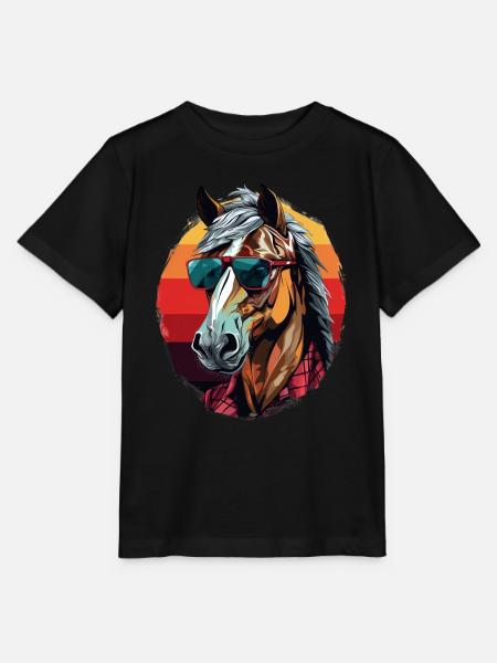Urban Stallion - Graffiti Stil - Stanley/Stella Kinder T-Shirt MINI CREATOR - Schwarz