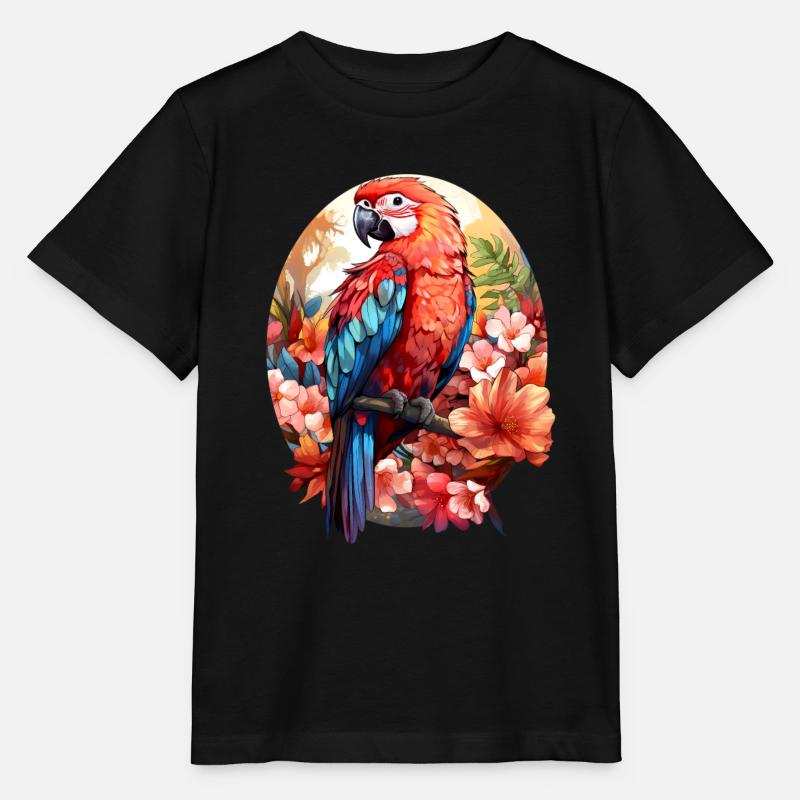 Perroquet - T-shirt bio MINI CREATOR Stanley/Stella Enfant - noir