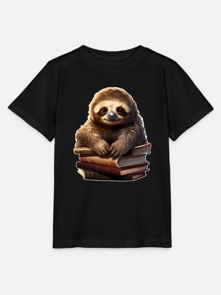 Faultier - Stanley/Stella Kinder T-Shirt MINI CREATOR - Schwarz