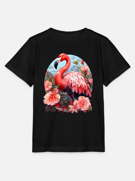 Flamingo - Stanley/Stella Kinder T-Shirt MINI CREATOR  - Schwarz