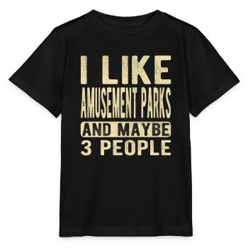 Amusement parks Saying - Stanley/Stella MINI CREATOR Kids’ T-Shirt - black - Front - Mikhail (115cm)