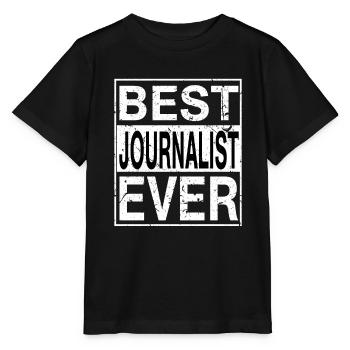 Best Journalist ever Journalist Gift - Stanley/Stella MINI CREATOR Kids’ T-Shirt - black - Front - Mikhail (115cm)