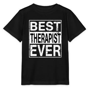 Best Therapist Ever Therapist Gift - Stanley/Stella MINI CREATOR Kids’ T-Shirt - black - Front - Mikhail (115cm)