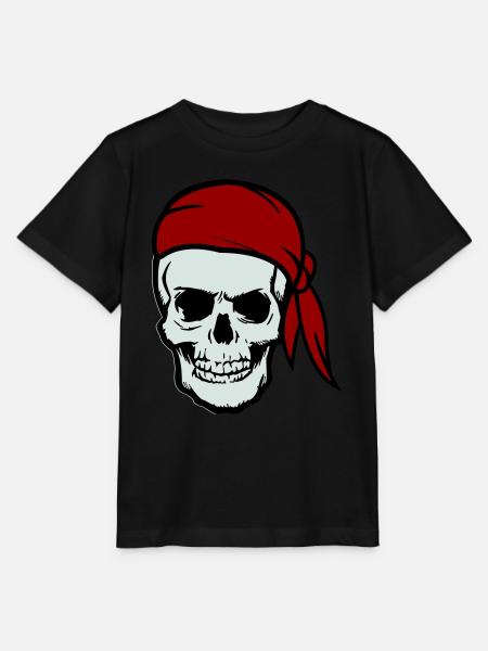 skull pirat - Stanley/Stella Kinder T-Shirt MINI CREATOR  - Schwarz