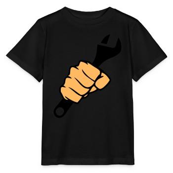 Fist Wrench - Stanley/Stella MINI CREATOR Kids’ T-Shirt - black - Front - Mikhail (115cm)