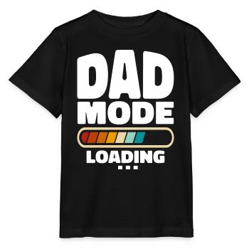 Lustiger Dad-Modus Loading Zitat Bester Vater aller Zeiten - Stanley/Stella Kinder T-Shirt MINI CREATOR  - Schwarz - Vorne - Mikhail (115cm)
