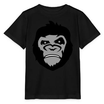 Gorilla Face - Stanley/Stella MINI CREATOR Kids’ T-Shirt - black - Front - Mikhail (115cm)