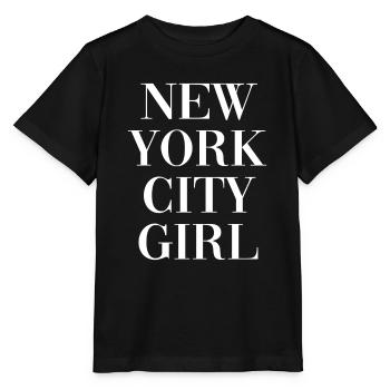 New York City Girl - NYC - USA - Amerika - Stanley/Stella Kinder T-Shirt MINI CREATOR  - Schwarz - Vorne - Mikhail (115cm)