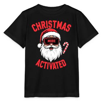 Christmas Mode Activated - Weihnachten - Stanley/Stella Kinder T-Shirt MINI CREATOR  - Schwarz - Vorne - Mikhail (115cm)