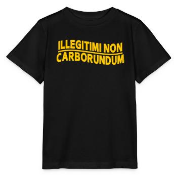 illegitimi non carborundum déclaration avec breloque - T-shirt bio MINI CREATOR Stanley/Stella Enfant - noir - Devant - Mikhail (115cm)