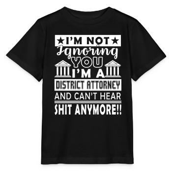 District Attorney I am A District Attorney - Stanley/Stella MINI CREATOR Kids’ T-Shirt - black - Front - Mikhail (115cm)