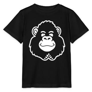 Gorilla - Stanley/Stella Kinder T-Shirt MINI CREATOR  - Schwarz - Vorne - Mikhail (115cm)
