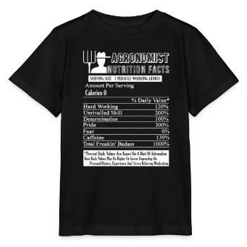 Agronomist Nutrition Facts - Stanley/Stella MINI CREATOR Kids’ T-Shirt - black - Front - Mikhail (115cm)