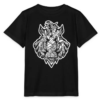 Boar Boar Floral Pattern - Stanley/Stella MINI CREATOR Kids’ T-Shirt - black - Front - Mikhail (115cm)
