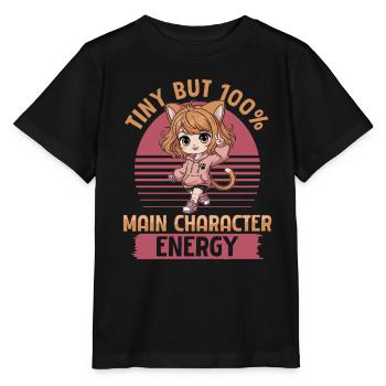 Anime Chibi Kawaii - Stanley/Stella MINI CREATOR Kids’ T-Shirt - black - Front - Mikhail (115cm)
