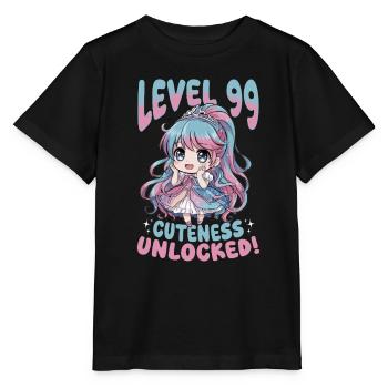 Anime Chibi Kawaii - Stanley/Stella MINI CREATOR Kids’ T-Shirt - black - Front - Mikhail (115cm)