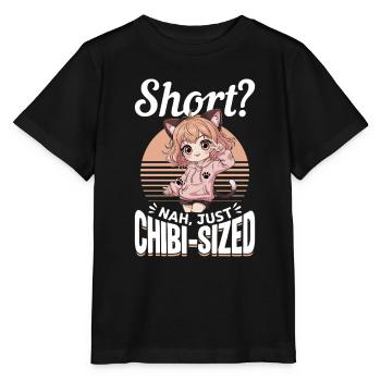 Anime Chibi Kawaii - Stanley/Stella MINI CREATOR Kids’ T-Shirt - black - Front - Mikhail (115cm)