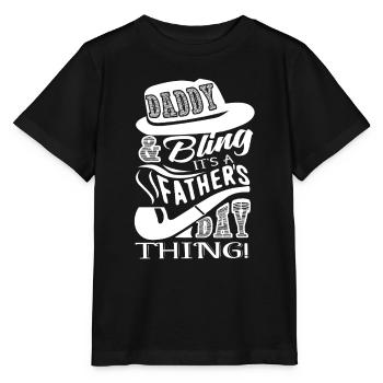 Father's Day It Father Day Things - Stanley/Stella MINI CREATOR Kids’ T-Shirt - black - Front - Mikhail (115cm)