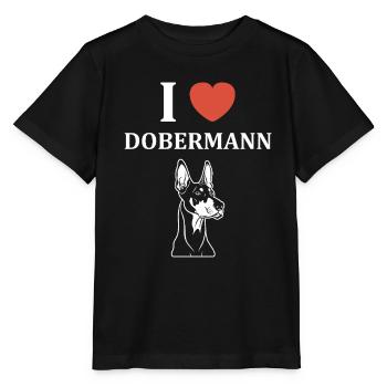 Dobermann - Stanley/Stella Kinder T-Shirt MINI CREATOR  - Schwarz - Vorne - Mikhail (115cm)