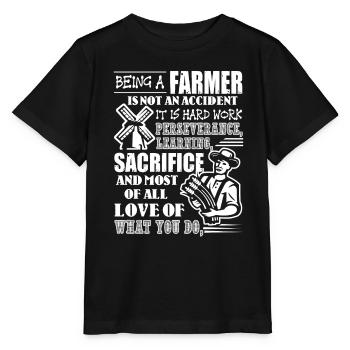 Farmer Being A Farmer Is Not An Accident - Stanley/Stella MINI CREATOR Kids’ T-Shirt - black - Front - Mikhail (115cm)