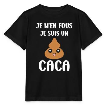 caca - T-shirt bio MINI CREATOR Stanley/Stella Enfant - noir - Devant - Mikhail (115cm)