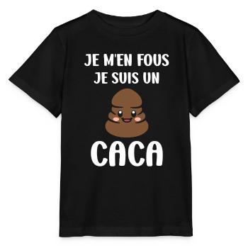 caca - T-shirt bio MINI CREATOR Stanley/Stella Enfant - noir - Devant - Mikhail (115cm)