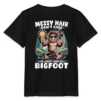 Bigfoot Sasquatch - Stanley/Stella Kinder T-Shirt MINI CREATOR  - Schwarz - Vorne - Mikhail (115cm)