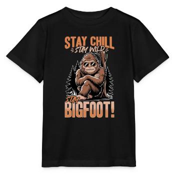 Bigfoot Sasquatch - Stanley/Stella MINI CREATOR Kids’ T-Shirt - black - Front - Mikhail (115cm)