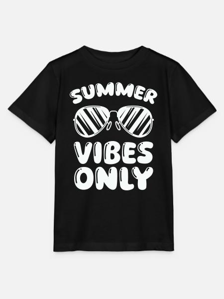 summer vibes only - Stanley/Stella Kinder T-Shirt MINI CREATOR  - Schwarz