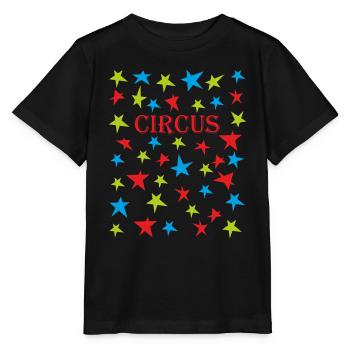 Cirque cirque clown de cirque pour enfants - T-shirt bio MINI CREATOR Stanley/Stella Enfant - noir - Devant - Mikhail (115cm)