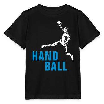 handball_122012_b_2c - T-shirt bio MINI CREATOR Stanley/Stella Enfant - noir - Devant - Mikhail (115cm)