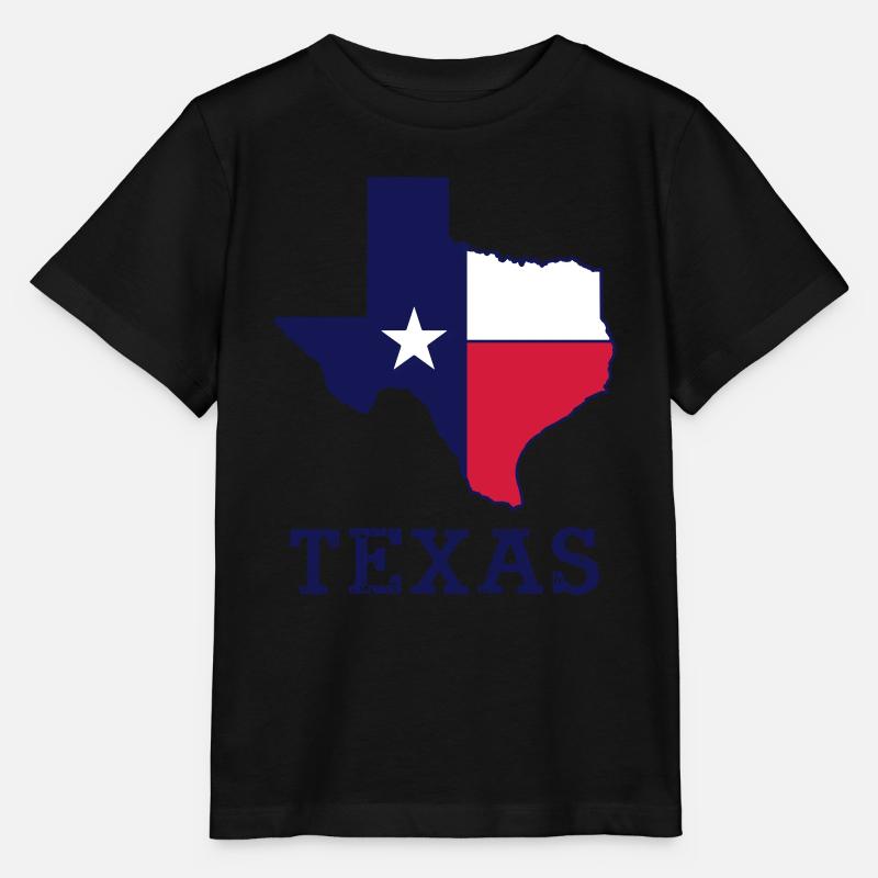 Texas (Texas) - T-shirt bio MINI CREATOR Stanley/Stella Enfant - noir