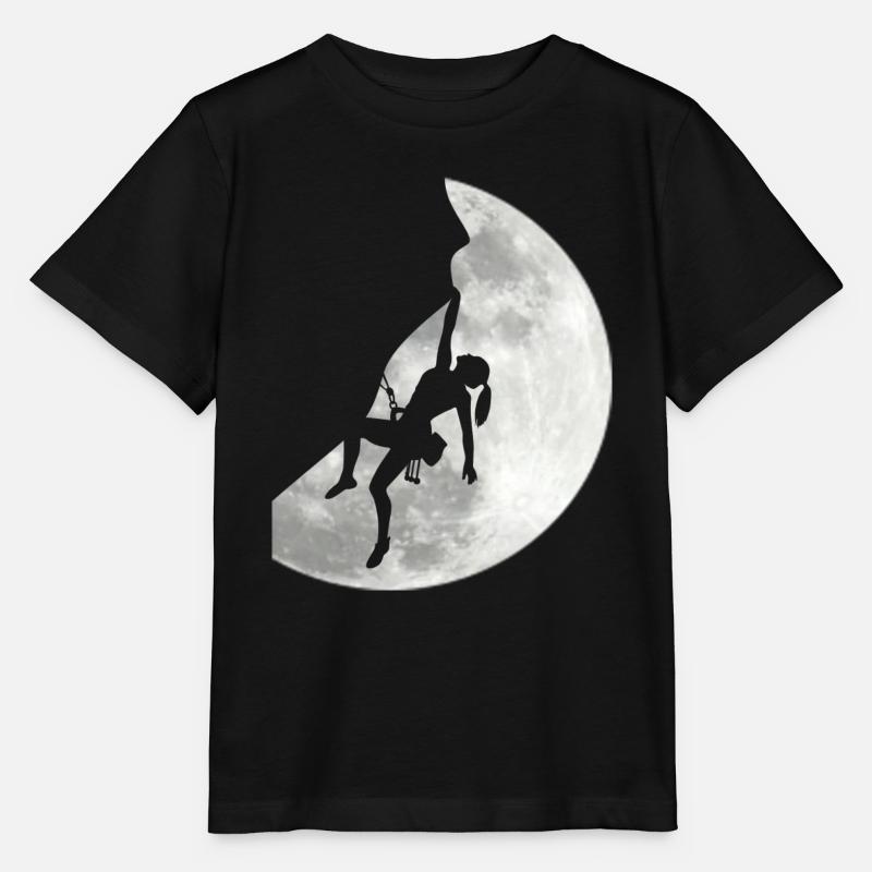 Boulderer grimpe Escalade Femme Escaladeuse - T-shirt bio MINI CREATOR Stanley/Stella Enfant - noir