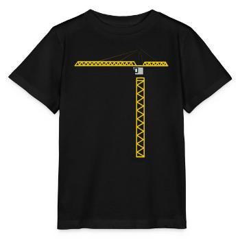 Kran - Stanley/Stella Kinder T-Shirt MINI CREATOR  - Schwarz - Vorne - Mikhail (115cm)