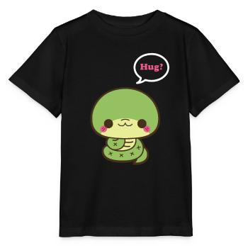 Nette Schlange Umarmung - Stanley/Stella Kinder T-Shirt MINI CREATOR  - Schwarz - Vorne - Mikhail (115cm)
