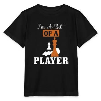 i’m a bit of a player - Stanley/Stella MINI CREATOR Kids’ T-Shirt - black - Front - Mikhail (115cm)