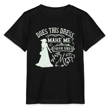 Lässt mich dieses Kleid wie eine Frau aussehen? - Stanley/Stella Kinder T-Shirt MINI CREATOR  - Schwarz - Vorne - Mikhail (115cm)