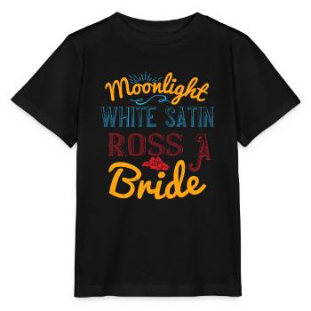 Moonlight, white satin, ross, a bride - Stanley/Stella MINI CREATOR Kids’ T-Shirt - black - Front - Mikhail (115cm)