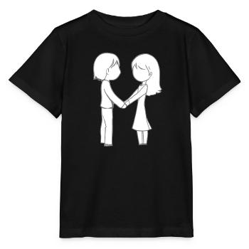Liebespaar Symbol Liebe - Stanley/Stella Kinder T-Shirt MINI CREATOR  - Schwarz - Vorne - Mikhail (115cm)