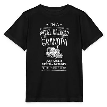 Train miniature pour hommes - Fête des pères - T-shirt bio MINI CREATOR Stanley/Stella Enfant - noir - Devant - Mikhail (115cm)