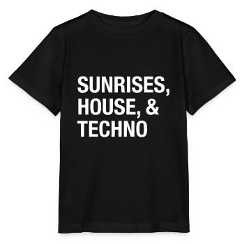 Sunrises House und Techno - EDM Music Festival - Stanley/Stella Kinder T-Shirt MINI CREATOR  - Schwarz - Vorne - Mikhail (115cm)