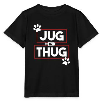 Funny Vet Tech Jug Thug Blood Draw Gifts - Stanley/Stella MINI CREATOR Kids’ T-Shirt - black - Front - Mikhail (115cm)