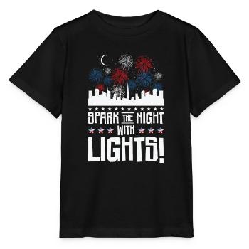 Indépendance des États-Unis Patriotic American - T-shirt bio MINI CREATOR Stanley/Stella Enfant - noir - Devant - Mikhail (115cm)