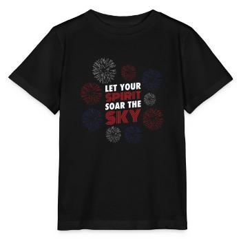 Indépendance des États-Unis Patriotic American - T-shirt bio MINI CREATOR Stanley/Stella Enfant - noir - Devant - Mikhail (115cm)