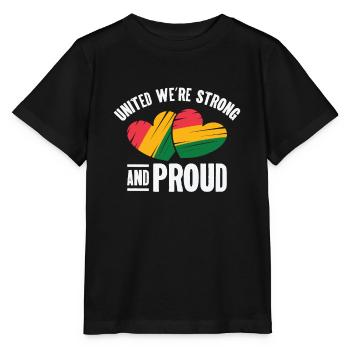 Black Story Juneteenth Solidarité - T-shirt bio MINI CREATOR Stanley/Stella Enfant - noir - Devant - Mikhail (115cm)