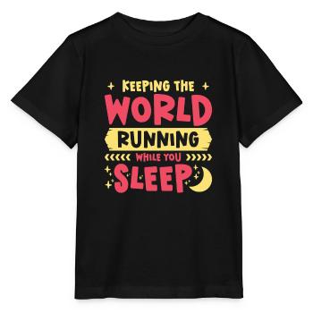Service de cimetière des travailleurs de nuit - T-shirt bio MINI CREATOR Stanley/Stella Enfant - noir - Devant - Mikhail (115cm)