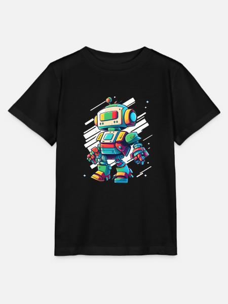 Roboterrobotik Beste niedliche, humorvolle Technologie - Stanley/Stella Kinder T-Shirt MINI CREATOR  - Schwarz