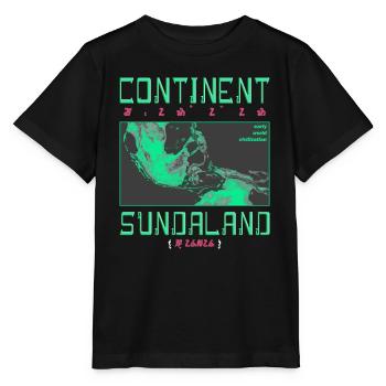 Ancienne carte Continent Sundanese Graphique - T-shirt bio MINI CREATOR Stanley/Stella Enfant - noir - Devant - Mikhail (115cm)