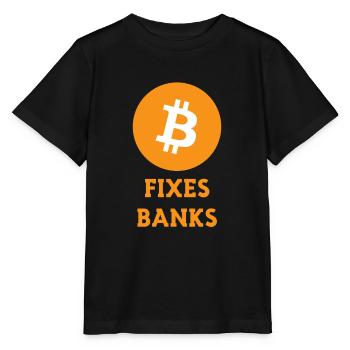 Bitcoin Hodl BTC Coin Crypto Trader Hodl Moon - Stanley/Stella Kinder T-Shirt MINI CREATOR  - Schwarz - Vorne - Mikhail (115cm)