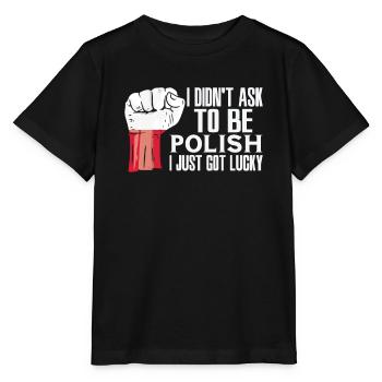 Polnischer Stolz Polnische Flagge Gewachsen - Stanley/Stella Kinder T-Shirt MINI CREATOR  - Schwarz - Vorne - Mikhail (115cm)